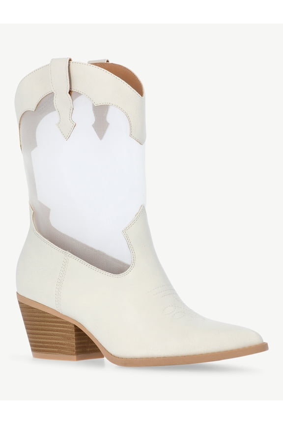 Women's Sheer Mesh Western Boots