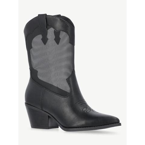 Women's Sheer Mesh Western Boots