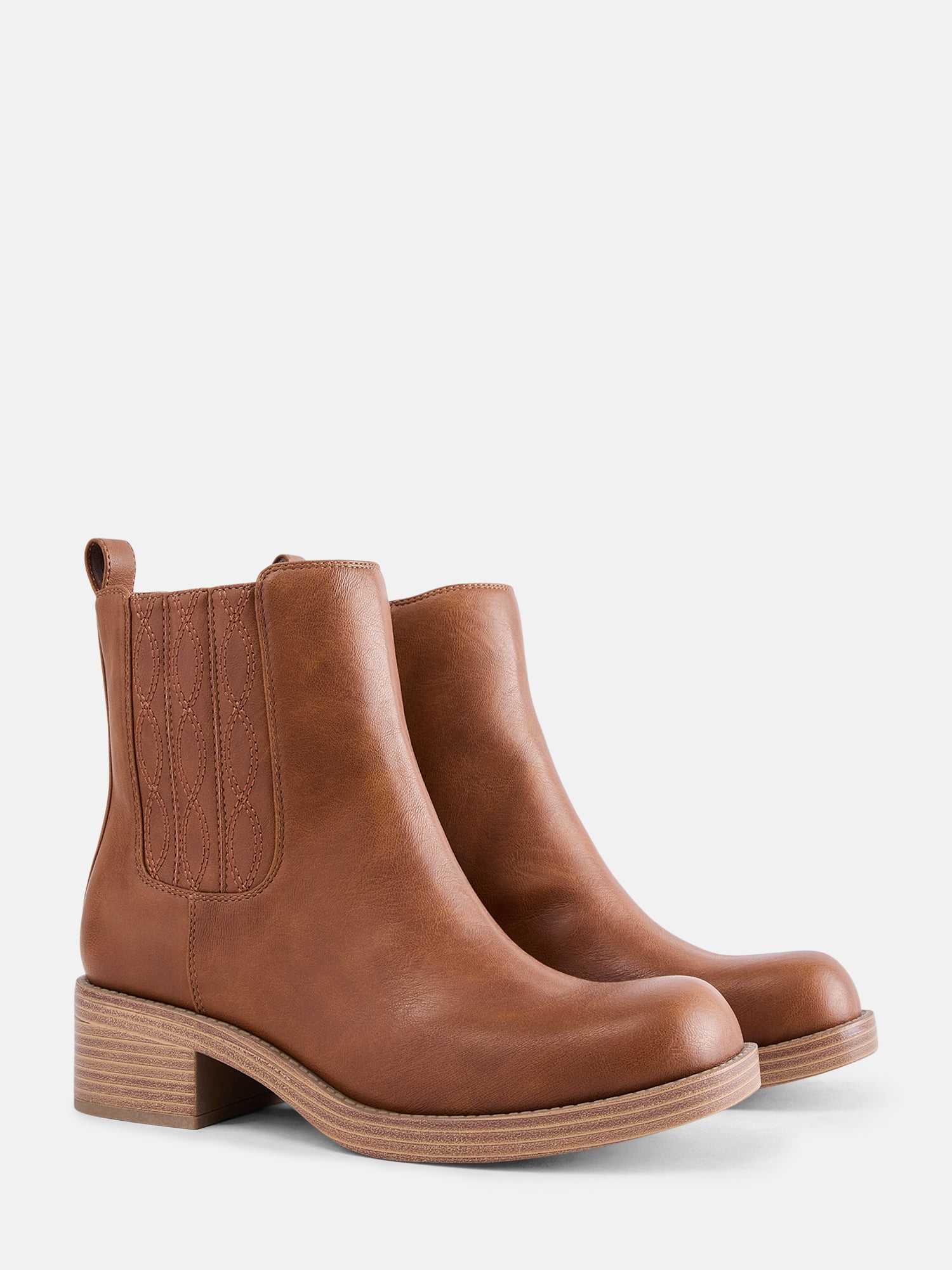 No Boundaries Women's Stitch Chelsea Booties