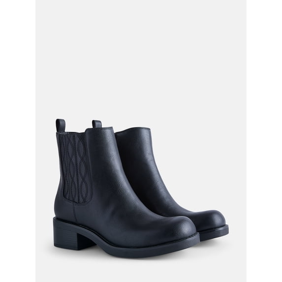 No Boundaries Women's Stitch Chelsea Booties