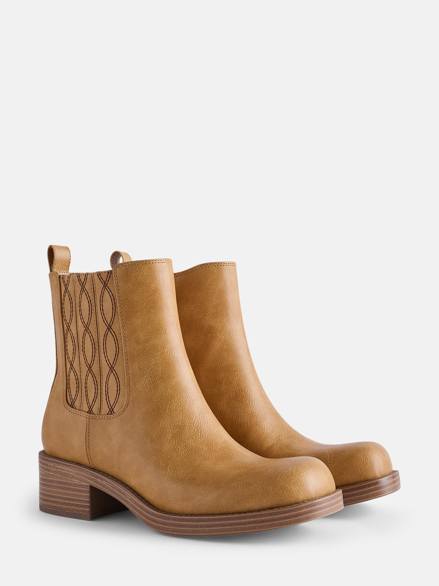 No Boundaries Women's Stitch Chelsea Booties