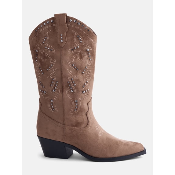 No Boundaries Women's Studded Cowboy Boots