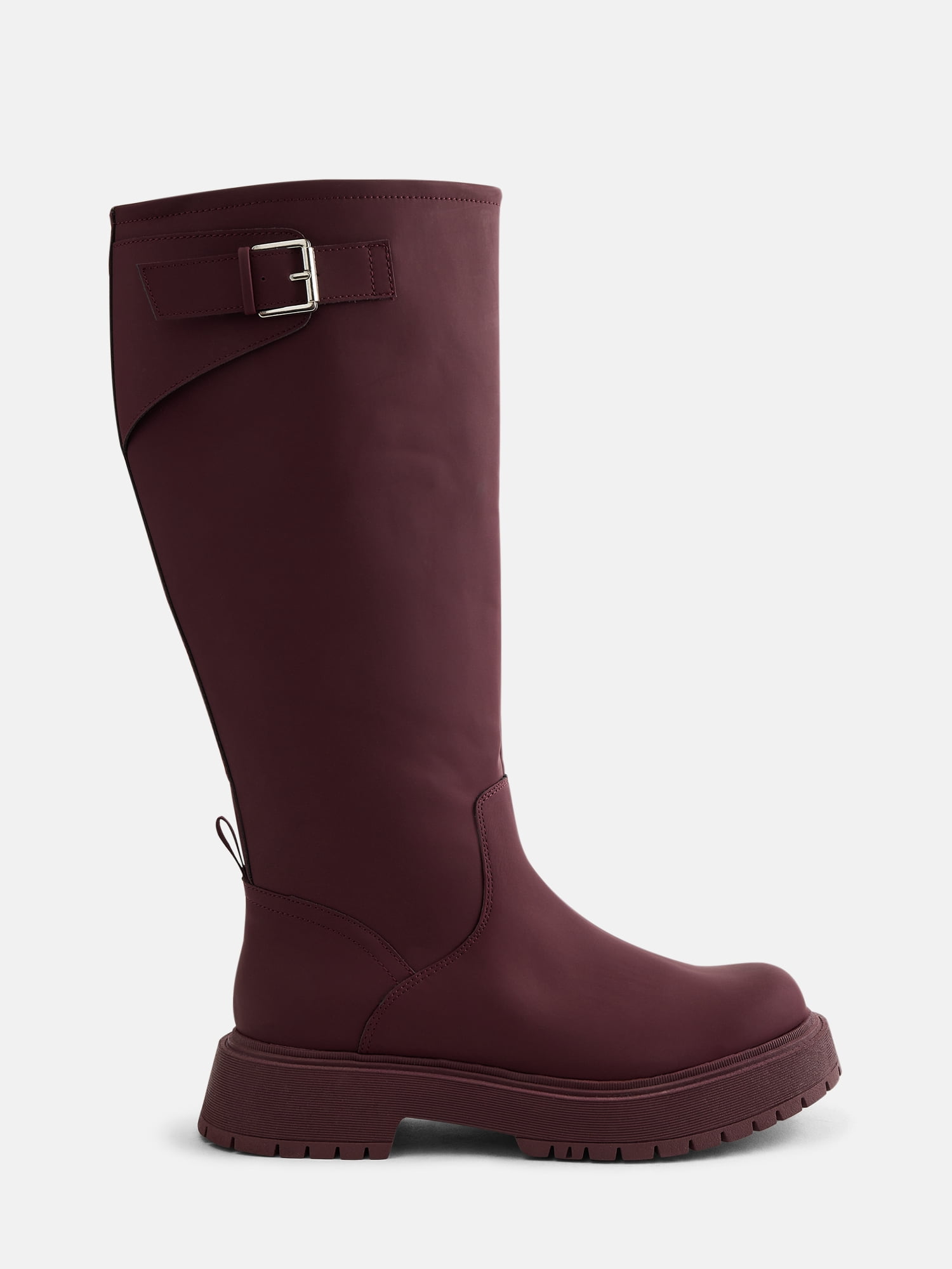 No Boundaries Women’s Buckled Chunky Heel Sun Boots