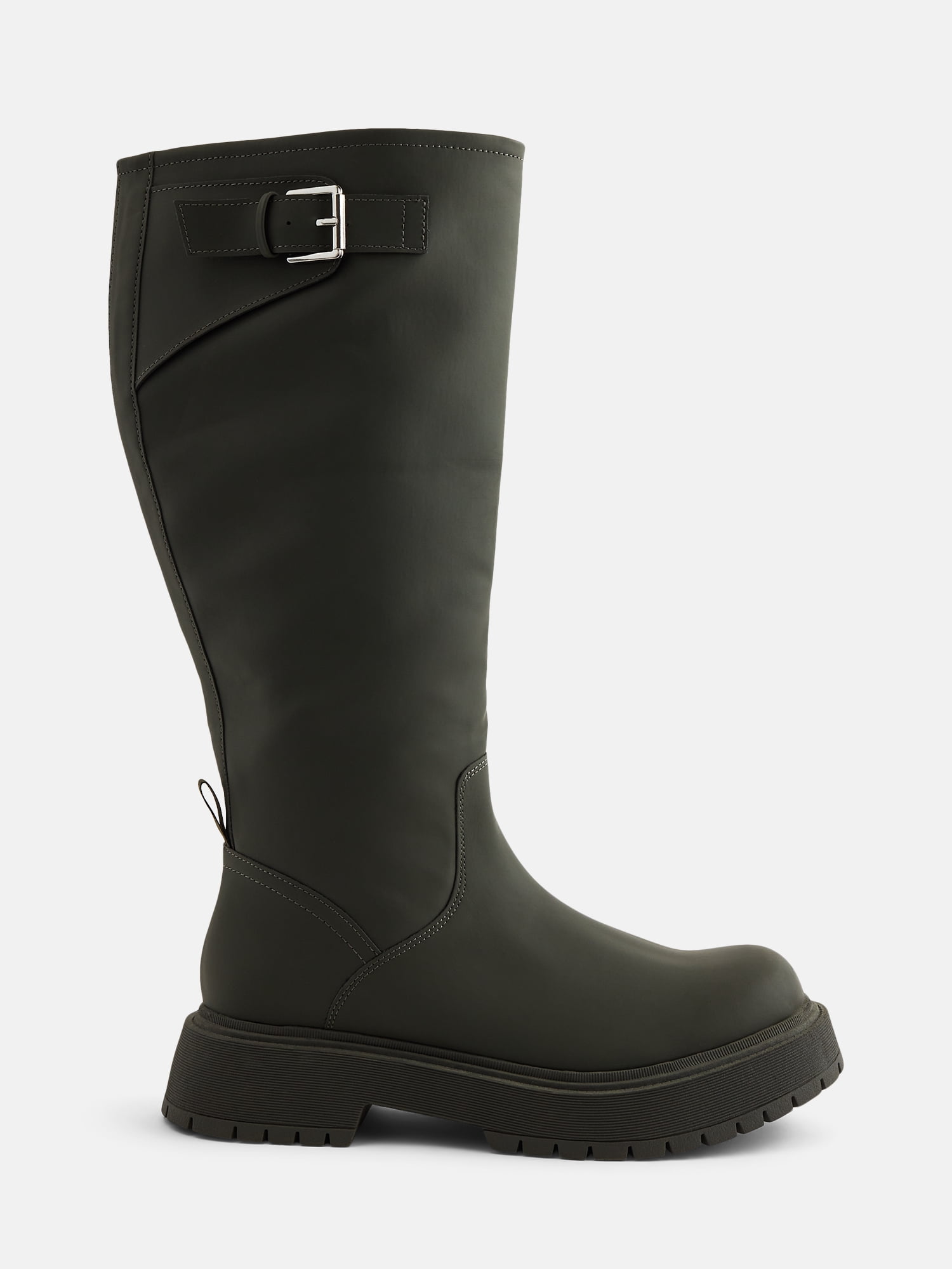 No Boundaries Women’s Buckled Chunky Heel Sun Boots