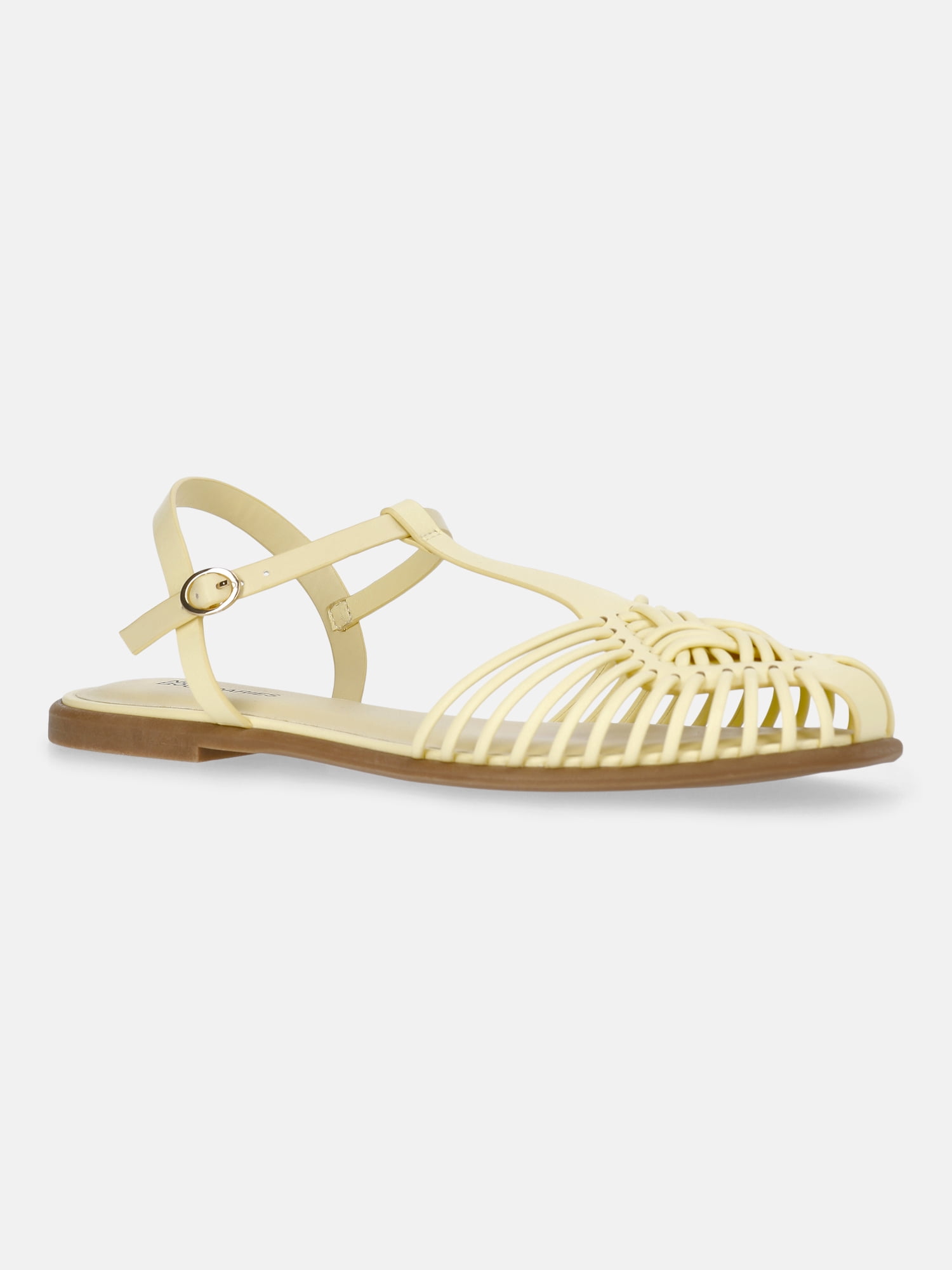 No Boundaries T-Strap Huarache Sandals, Women's