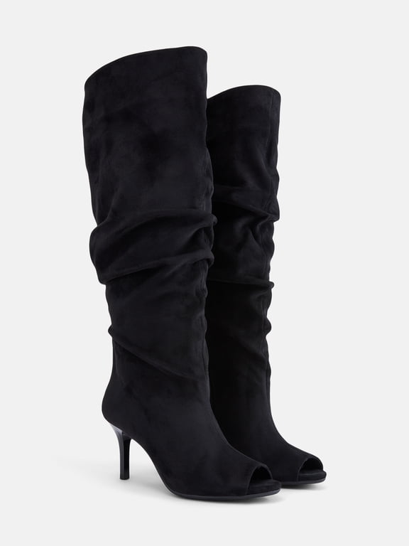 Women's Tall Peep Toe Boots