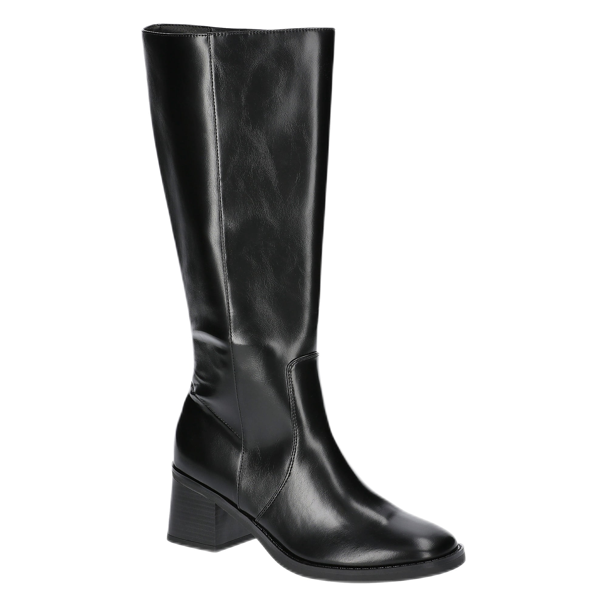 No Boundaries Women's Tall Block Heel Boots