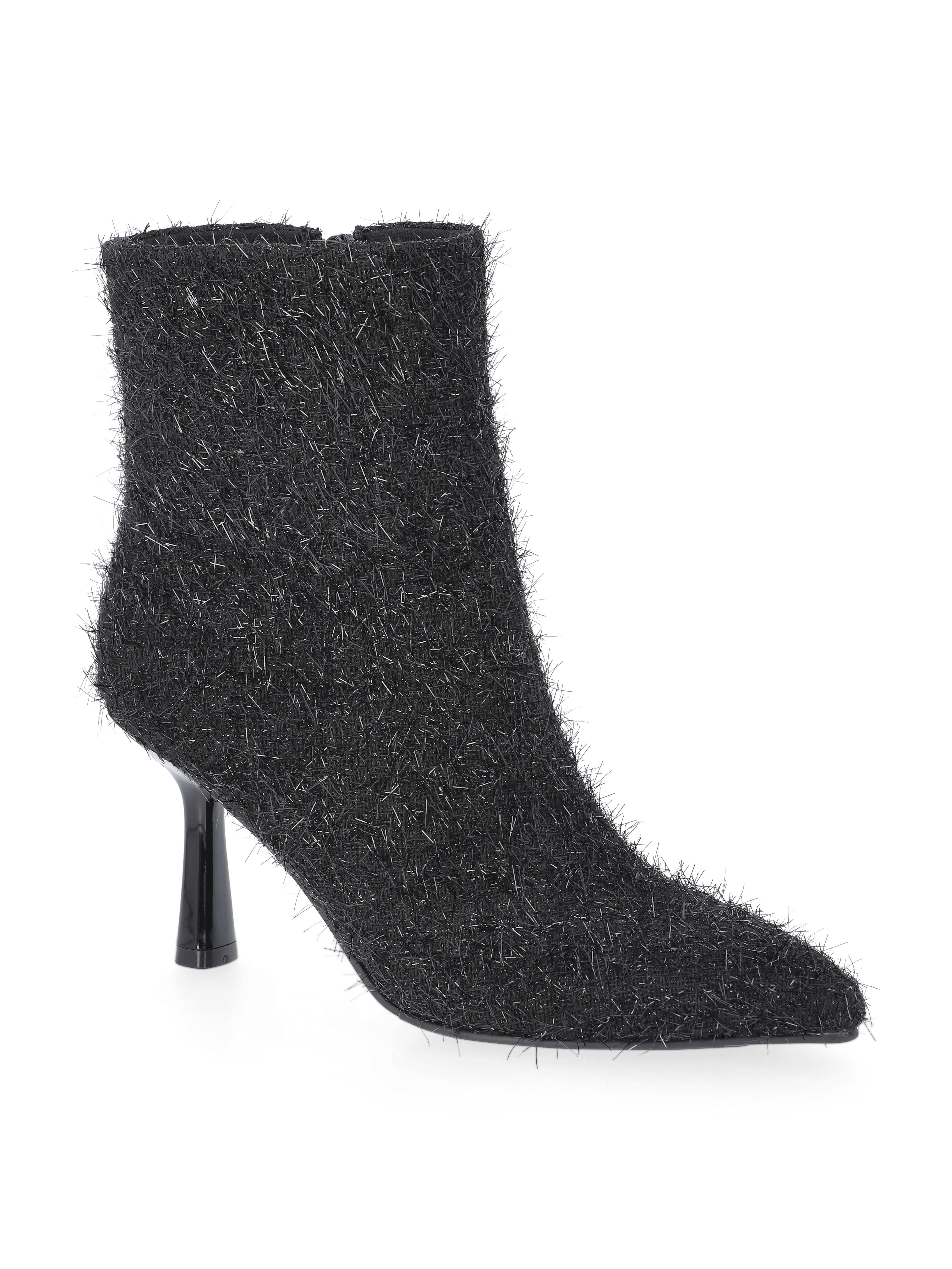No Boundaries Women's Heeled Tinsel Booties