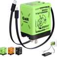 thumbnail image 1 of W&O 2 in 1 Gan Charger(Type C/L), 120w Compatible Fast, Fast Charging Power Adapter for Smartphone, Retractable Phone Charger Wall Plug with Fast Charging Cable for iPhone, Phone, Laptops(Green), 1 of 6