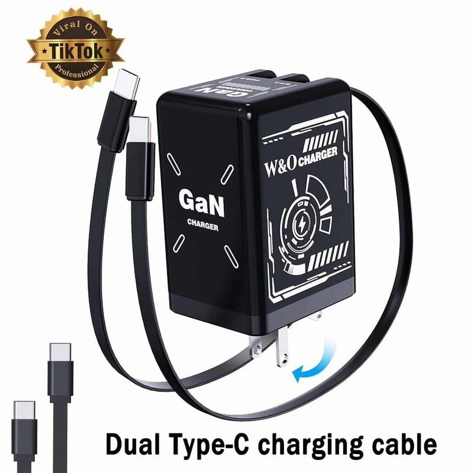 W&o 2-in-1 Gan Compatible With Fast Charger