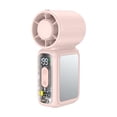 thumbnail image 1 of W & O Handheld Turbo Fan, Portable Rechargeable Mini Fan with High-Speed Airflow, USB-C Personal Cooling Fan for Travel, Outdoor Activities, Camping and Summer Use-Pink, 1 of 10