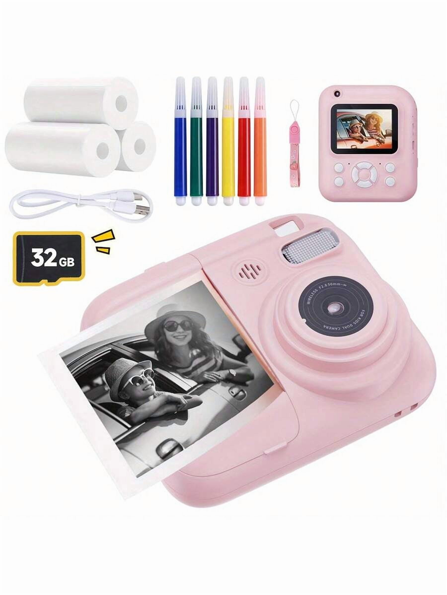 W&O Instant Print Digital Camera - 3 Rolls Paper, 1080P HD, 2.4 Inch ...