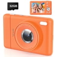 thumbnail image 1 of W & O Q8 Zoom 16X Zoom 64 MP CMOS Point & Shoot Digital Camera with SD Card, Orange, 1 of 8