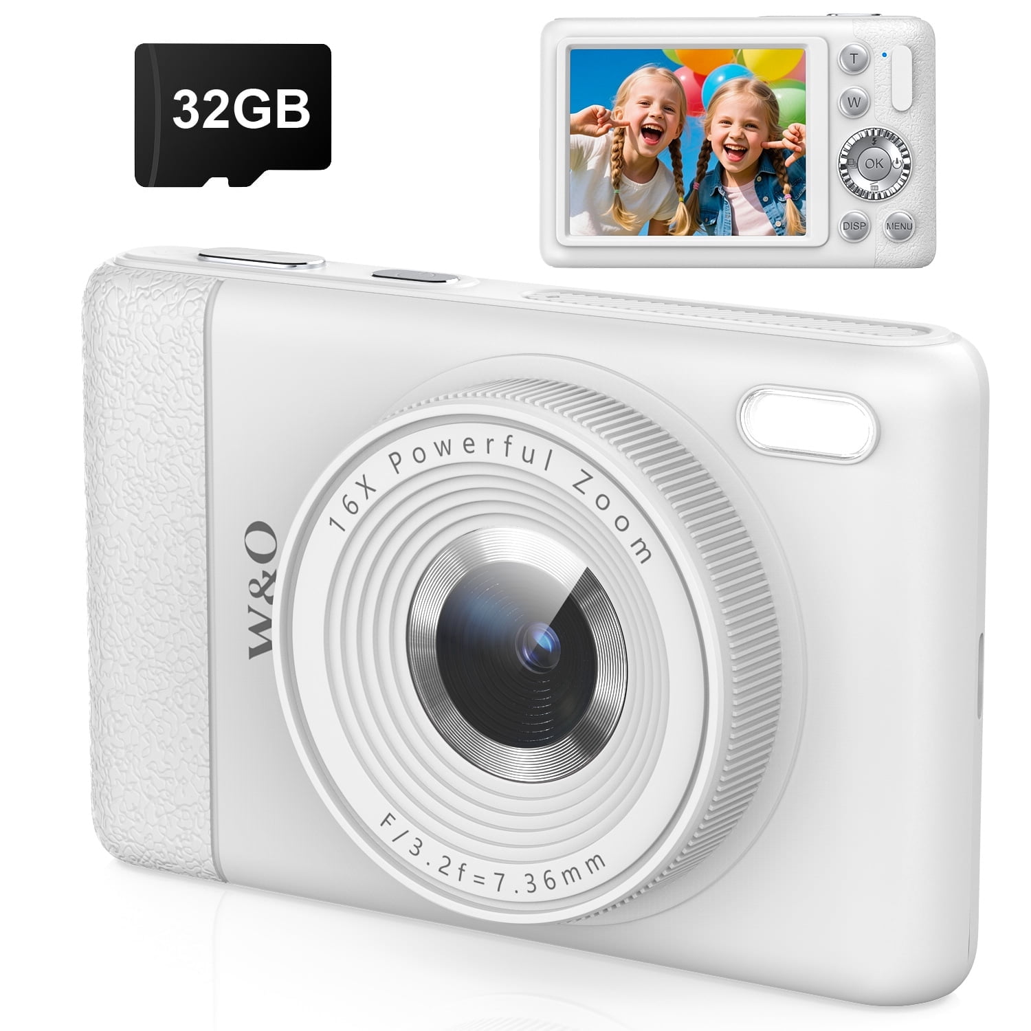 W & O Q8 Zoom 16X Zoom 64 MP CMOS Point & Shoot Digital Camera with SD ...