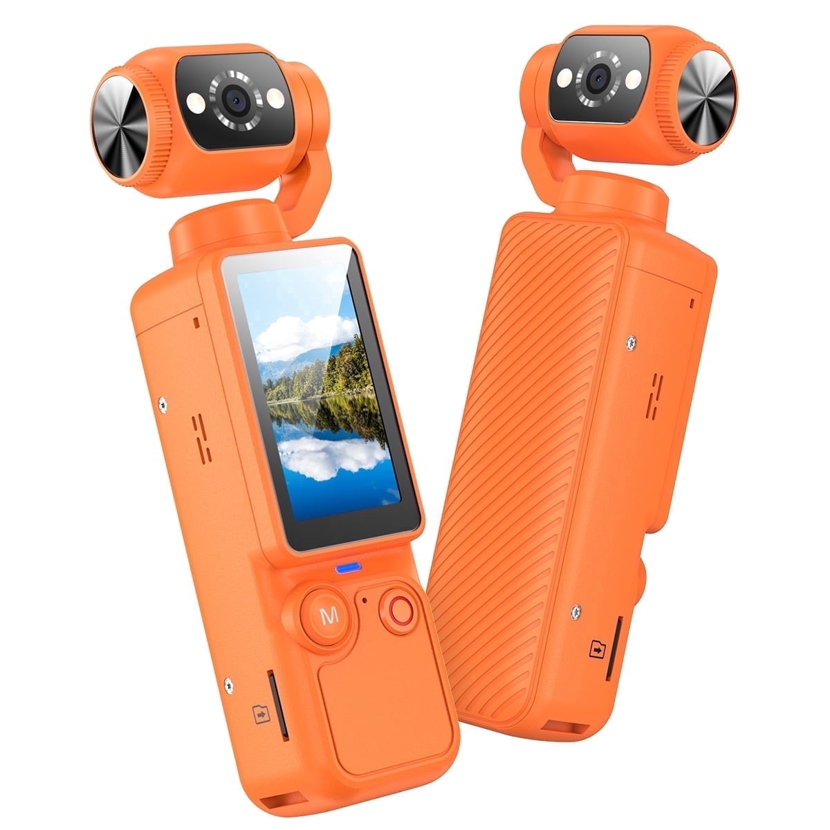 W & O, Portable 2.5K Video Recorder, 180¬∞ Rotating Lens, Pocket