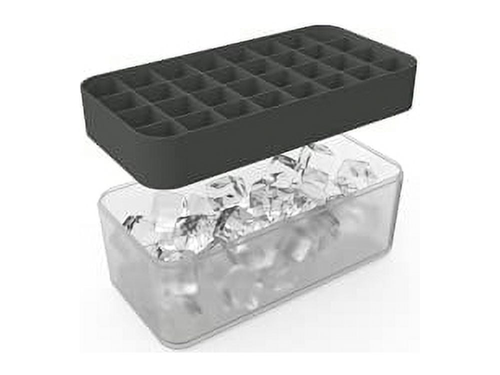 W&P Ice Box Silicone Freezer Ice Tray with Lid Makes 3 Perfect Trays