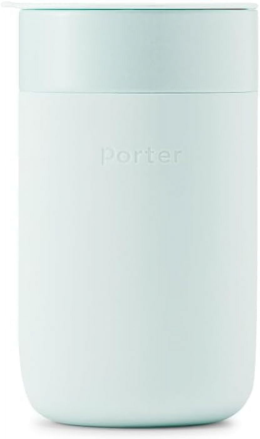 W&P Porter Ceramic Mug w/ Protective Silicone Sleeve, Mint 16 Ounces ...