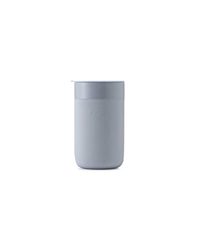 Slate Ceramic Travel Mug with Silicone Sleeve, 16 oz