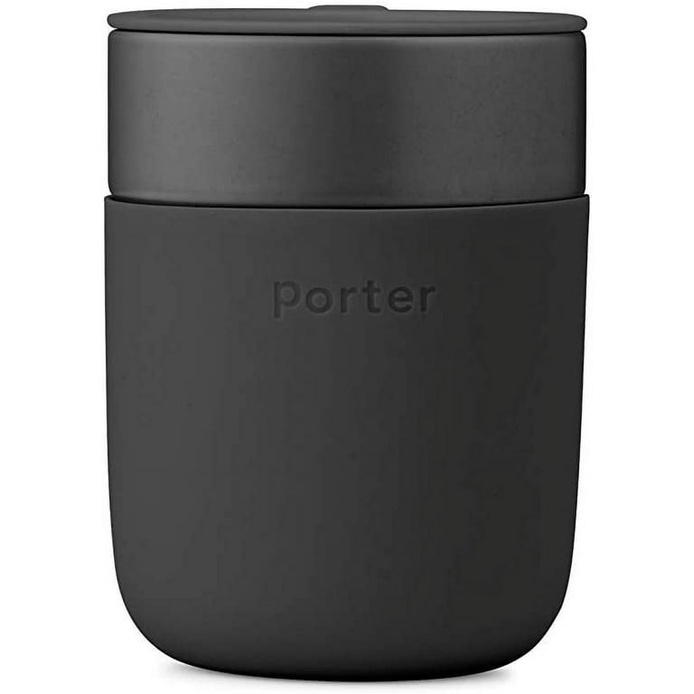 W&P The Porter Ceramic To-Go Mug with Protective Silicone Sleeve Large 16oz  Grey