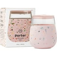 thumbnail image 1 of W&P Porter Wine Cocktail Glass w/Protective Silicone Sleeve Terrazzo Blush 15 Ounces On-the-Go Reusable Portable Dishwasher Safe Terrazzo Blush 15 Ounce (Pack of 1), 1 of 4