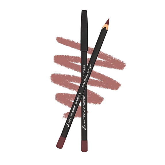 Sorme Smearproof Lip Liner Pencil, Cognac, Waterproof Matte, 0.06 oz