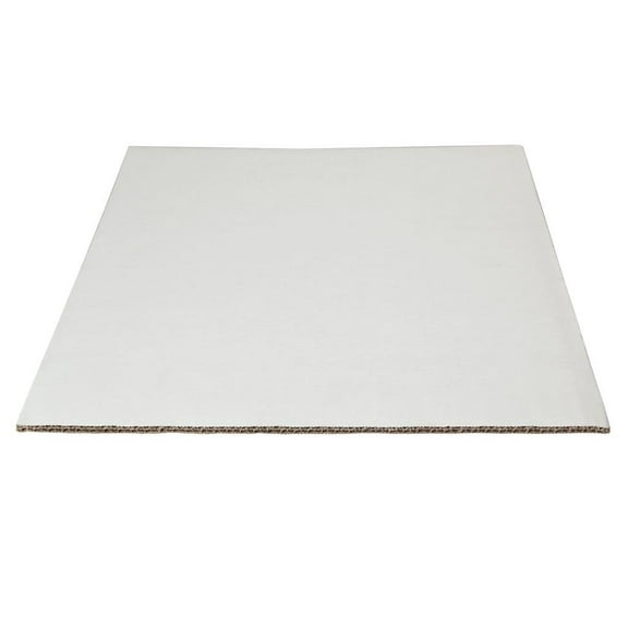 W PACKAGING WP4350 1/2 Sheet 18.37x13.5 White/Kraft Double Wall Cake Pad, Non Grease Proof, Corrugated Paper Board Pack of 50