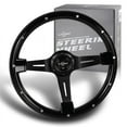 thumbnail image 1 of W-Power 14" Black Galaxy Classic Wood 6-Hole 3-Spoke Black Center Steering Wheel, 1 of 6