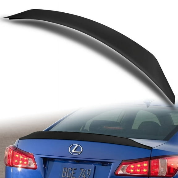 W-Power For 2006-2013 Lexus IS250 IS350 ISF Matt Black Trunk Lid Spoiler Wing STP-Style