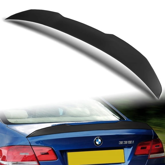 W-Power For 2007-2013 BMW 3-Series Coupe E92 Matt Black Rear Trunk Spoiler Wing