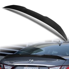 W-Power For 2011-2014 Hyundai Sonata Carbon Painted Trunk Spoiler Wing V-Style