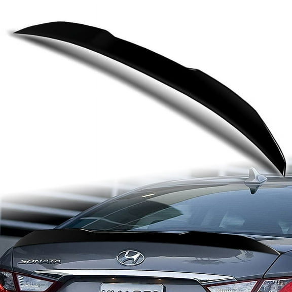 W-Power For 2011-2014 Hyundai Sonata Pearl Black Trunk Lid Spoiler Wing V-Style