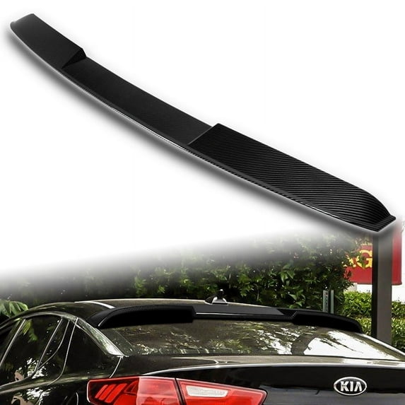 W-Power For 2011-2015 Kia Optima Carbon Look Rear Roof Window Visor Spoiler Wing