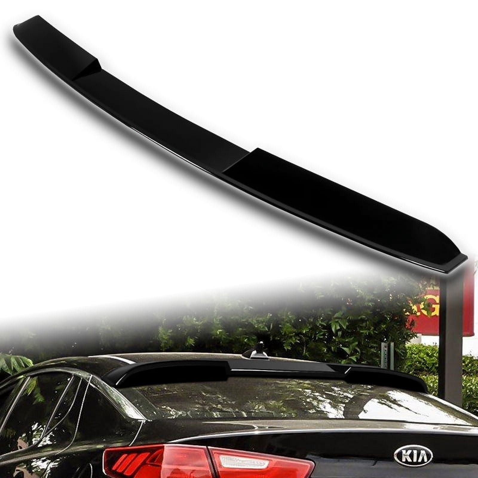Fits 2016-2020 Kia Optima Gloss Black ABS Rear Roof Window Visor Spoiler Wing