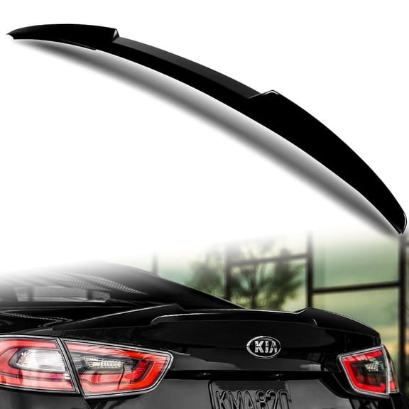 W-Power For 2014-2015 Kia Optima K5 Pearl Black V-Style Rear Trunk Spoiler Wing
