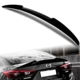 thumbnail image 1 of W-Power For 2014-2018 Mazda 3 Sedan Pearl Black V-Style Trunk Lid Spoiler Wing, 1 of 5