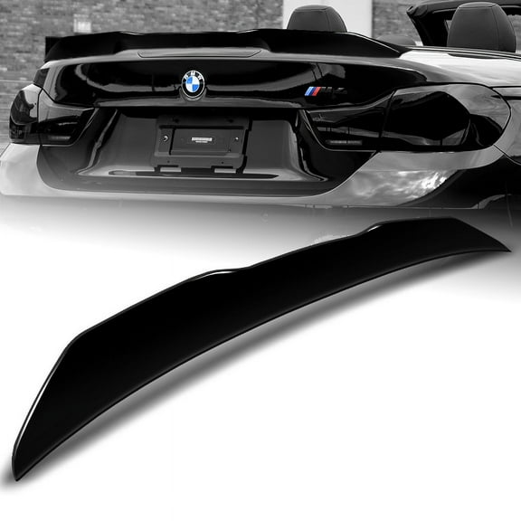 W-Power For 2014-2020 BMW F33 F83 Convertible Pearl Black PSM-Style Trunk Spoiler