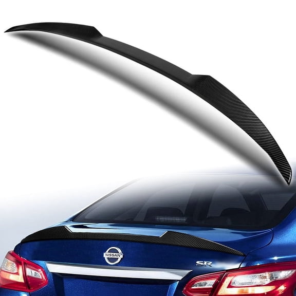 W-Power For 2016-2018 Nissan Altima Sedan Carbon Look V-Style Trunk Spoiler Wing