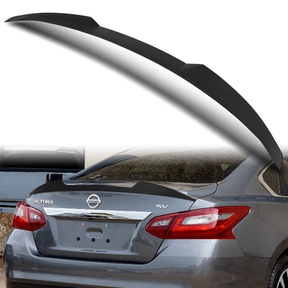 W-Power For 2016-2018 Nissan Altima Sedan Primer Black V-Style Trunk Spoiler Wing