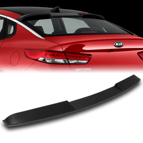 W-Power For 2016-2020 Kia Optima Primer BLK Rear Roof Window Visor Spoiler Wing