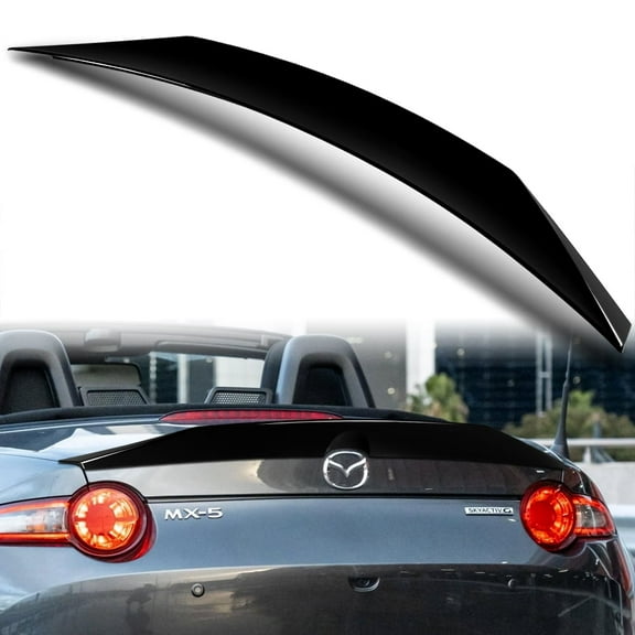 W-Power For 2016-2024 Mazda Miata MX-5 Pearl Black Duckbill Rear Trunk Spoiler STP-Style