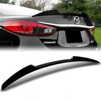 W-Power For 2018-2021 Mazda 6 Mazda6 Pearl Black V-Style Trunk Lid Spoiler Wing