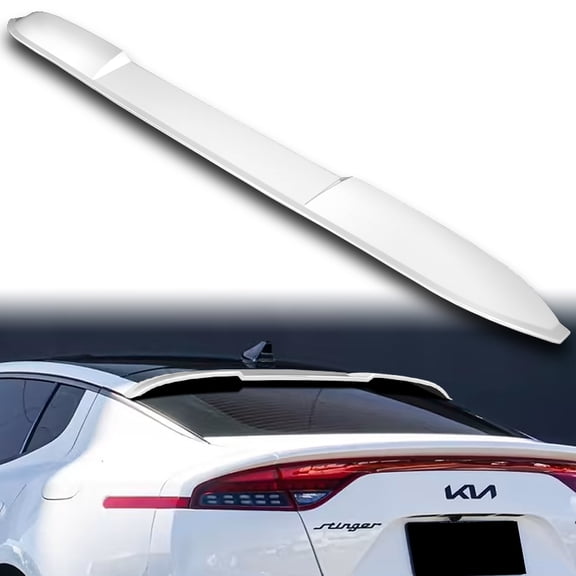 W-Power For 2018-2023 Kia Stinger Pearl White Rear Roof Window Visor Spoiler