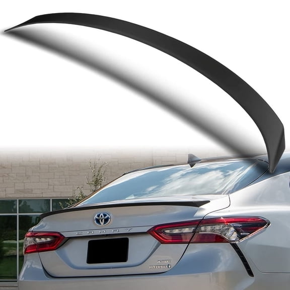 W-Power For 2018-2024 Toyota Camry Sedan Primer Black Rear Trunk Spoiler Wing OE-Style