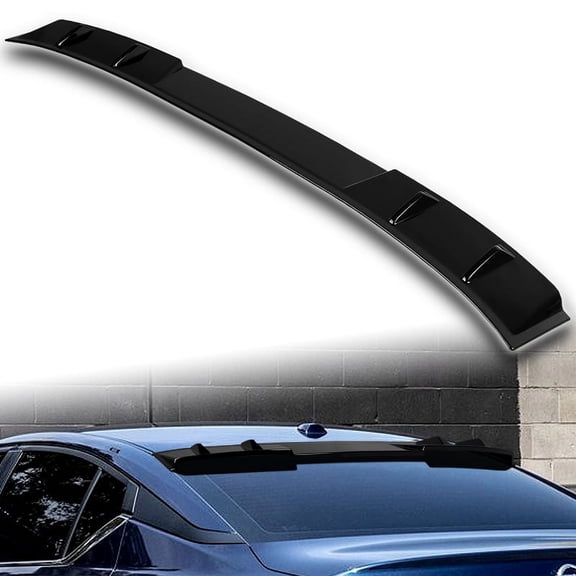 W-Power For 2019-2025 Nissan Altima Pearl Black Rear Roof Window Visor Spoiler