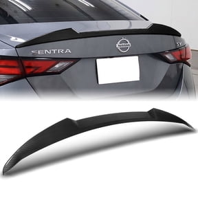 W-Power For 2020-2025 Nissan Sentra Carbon Look Rear Trunk Spoiler Wing V-Style