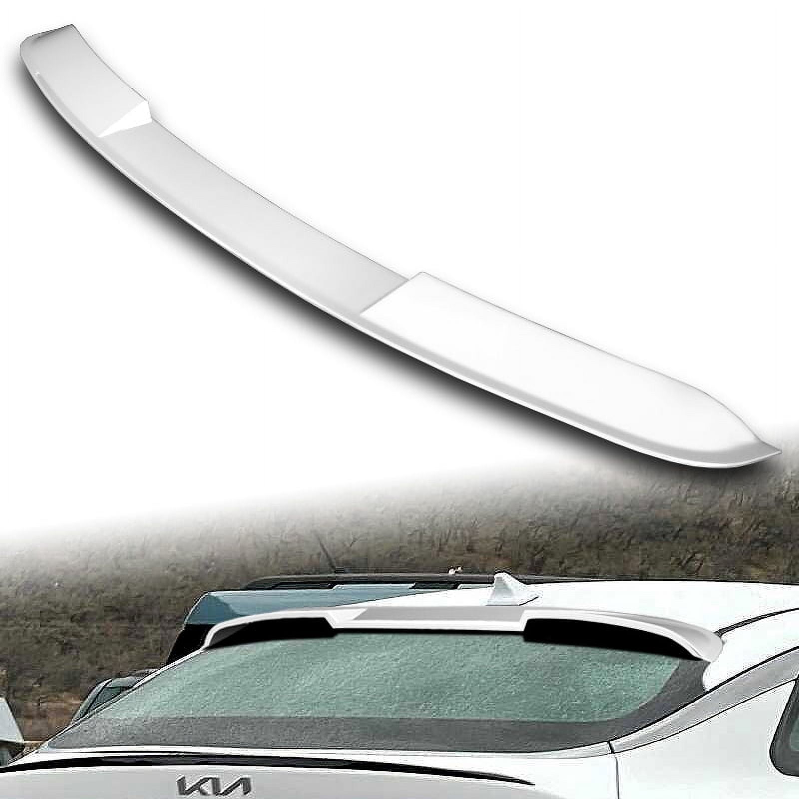 WPower For 20212023 Kia K5 Pearl White Rear Roof Window Visor Spoiler