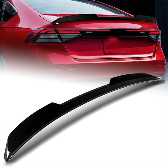 W-Power For 2023-2026 Honda Accord Sedan Pearl Black Duckbill Rear Trunk Spoiler Wing STP-Style