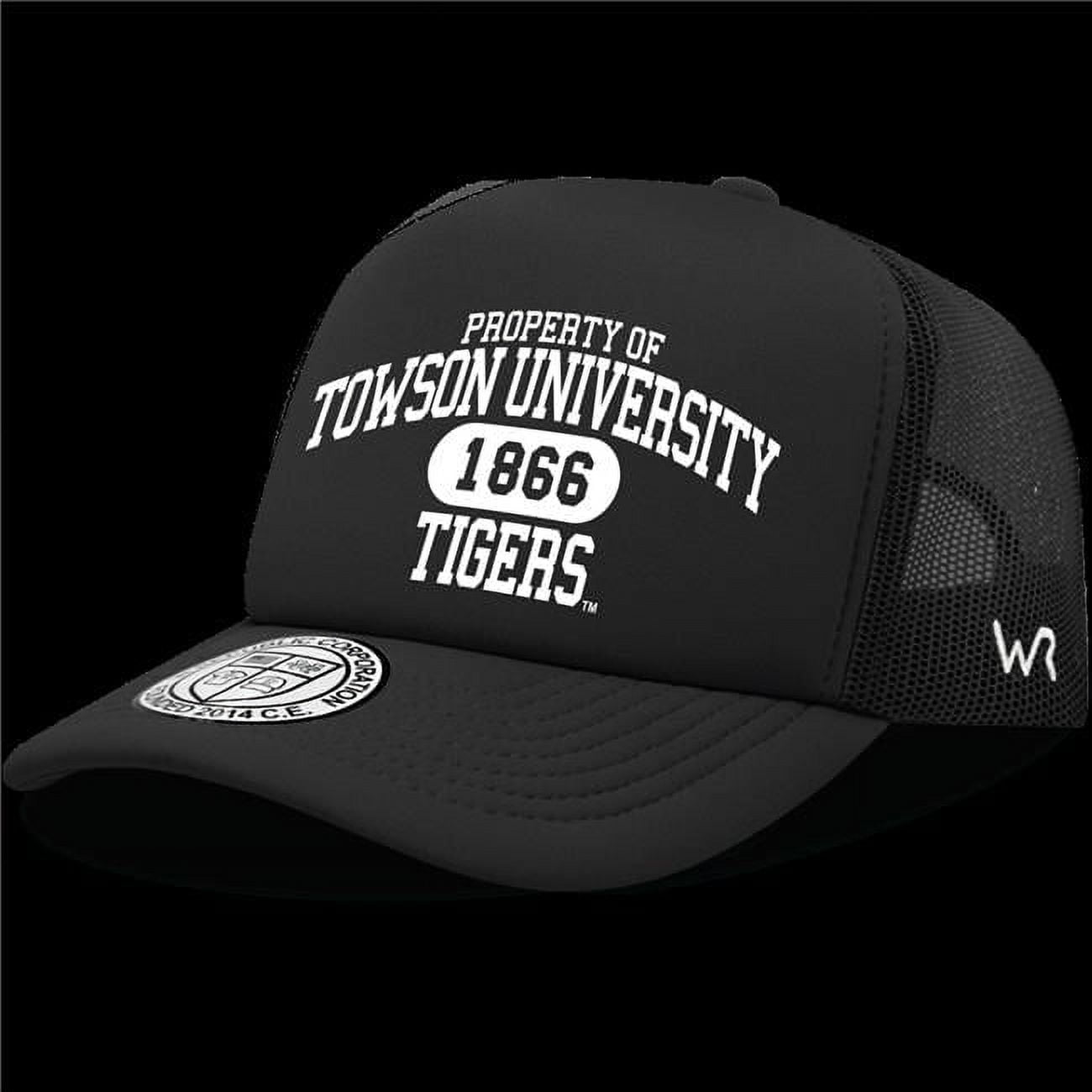 W Republic 1027-153-BLK Towson University Tigers Property of College Caps, Black