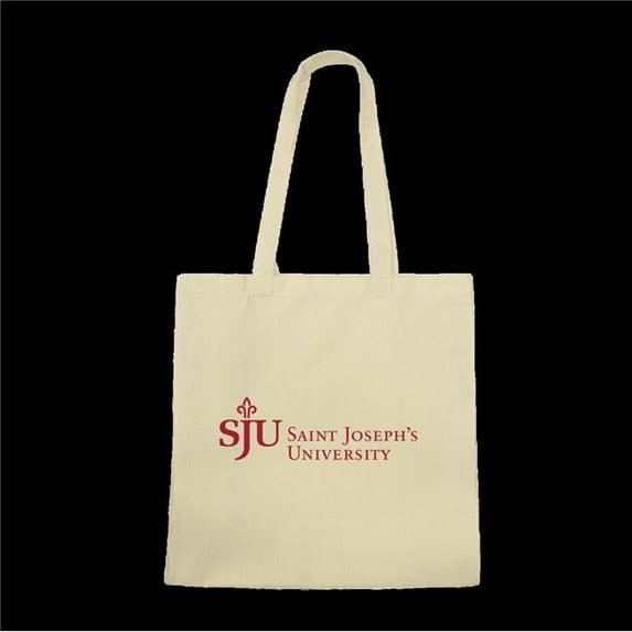W Republic 1101-232-NAT Saint Josephs University Hawks Institutional Tote Bag, Natural - One Size