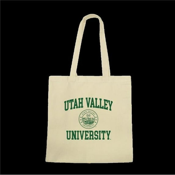 W Republic 1102-210-NAT Utah Valley Wolverines Institutional Seal Tote Bags, Natural - One Size